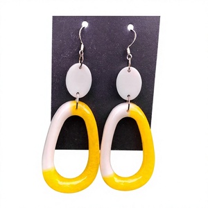 New Handmade Pink Heart Drop Shape Hoop <b>Earrings</b> With Gold Plated <b>Hook</b> Best Designs Jewelry Cute Stylish <b>Earring</b> for Woman - Product Image 4