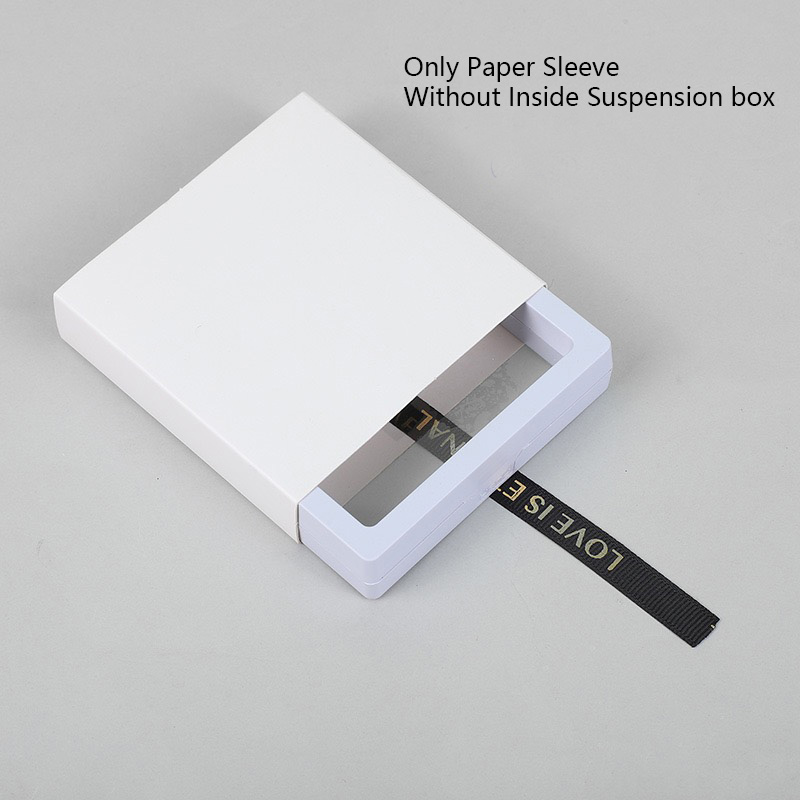 Manchon de papier blanc + ruban