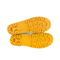 Bottes de sécurité anti-choc en PVC avec embout et plaque en acier, modèle 801 OEM, semelle blanche et jaune, pour travaux agricoles et de construction