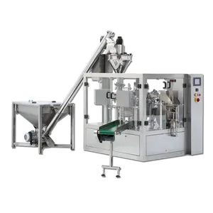 High speed automatic pre made bags milk powder filling line