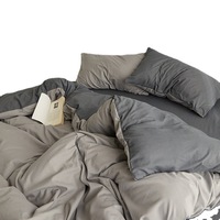 Housse de couette super douce ensemble de draps 4 pièces ensemble de draps confortables respirants et rafraîchissants pour femmes, hommes, enfants, adolescents, garçons et filles