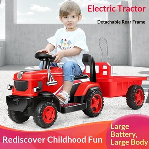 <span class=keywords><strong>Tracteur</strong></span> électrique pour enfants avec benne, 4 roues, 12V, grande taille, pour enfants de 2 à 6 ans - Product Image 4