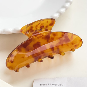 Lumiara Large Acrylic Hair Claw Clip-European American Style Shark Clip Flower Back <b>Head</b> Bun <b>Styling</b> High-end Minimalist Hair - Product Image 2