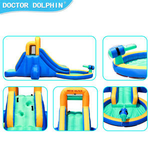 Docteur Dauphin Offre Spéciale <span class=keywords><strong>Vacances</strong></span> d'été Fête en plein air Moonwalk Combo Jumping House Château de rebond gonflable pour les enfants - Product Image 3