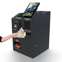 Kiosque de paiement automatique nouvelle génération BLUELIGHT DISPLAY avec écran tactile, système de traitement des billets et des pièces, SDK de facturation en intérieur