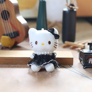 Internet Popular lindo gatito colgante llavero muñeca Super suave bolsa de juguete de peluche con relleno de algodón PP tipo oso - Product Image 3