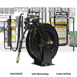 Bibo BYCO New <b>Car</b> High Hose Reel Stainless Steel Dual Arm Auto-Retractable 1 Year Warranty 12kg Made Guangdong - Product Image 2