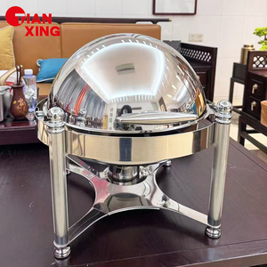 TIANXING Nouveau design Réchaud de luxe 6L à couvercle roulant, design colonne romaine, pour traiteur, événements, hôtels et restaurants - Product Image 6
