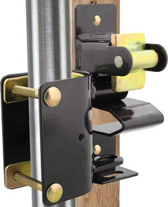 Nuovo Arrivo: Chiusura <span class=keywords><strong>per</strong></span> Cancello Agricolo Nera a Doppia Azione <span class=keywords><strong>per</strong></span> Recinzioni di Bestiame e <span class=keywords><strong>Cavalli</strong></span> - Product Image 1