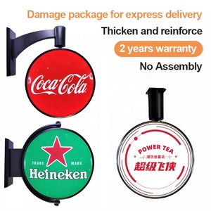 Tùy chỉnh xoay LED quảng cáo đăng trong nhà/ngoài trời khung nhôm hộp đèn Acrylic chiếu sáng 12V thép điện trang trí - Product Image 6