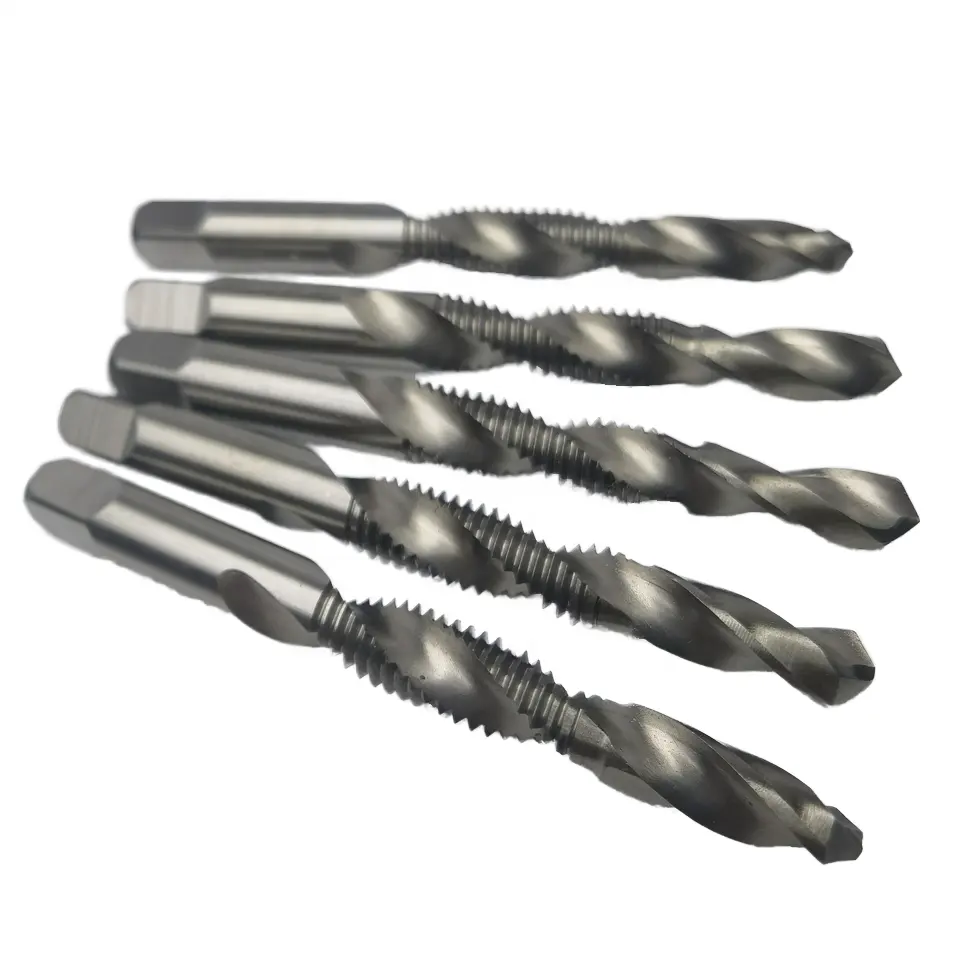 HSSM2 M3-M12 Drill Bit Tap Integrated One-Purpose Tap & Die Type for Thread Tapping High-Strength HSS Material