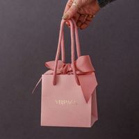 Sacs en papier personnalisés avec logo de designer imprimé, emballages de luxe pour cadeaux
