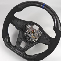Volant en cuir semi-perforé en fibre de carbone, en promotion, pour modèles VW Volkswagen Golf R6 7 7.5 8 MK8 MK7 8R GTI GTD Passat CC