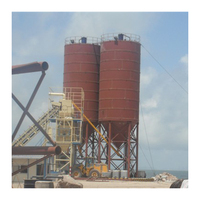 Silo de stockage de ciment en acier boulonné de 100 tonnes personnalisable avec moteur pour centrale à béton