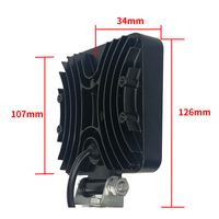 Lampe de travail à LED en aluminium ultra-mince 27W pour voitures camions 12V éclairage extérieur robuste pour véhicules d'ingénierie CE RoHS 34mm