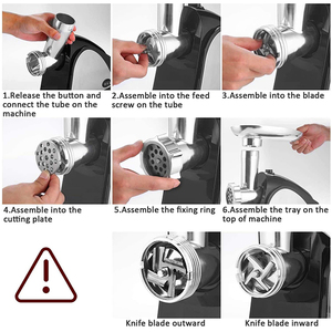 Hộ Gia Đình Điện Máy mì ống máy xay thịt và slicers 2200W máy xay thịt điện fufu Máy Yam đập máy - Product Image 4