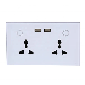 Uemon <span class=keywords><strong>wifi</strong></span> nhà thông minh đôi tường chuyển đổi ổ cắm với 2 USB cắm điện tuya đa chức năng thông minh Ổ cắm điện - Product Image 3