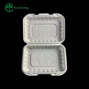 9*6 Inch 1 Compartment Square Plastic 1-2L Food Container Disposable Recyclable Microwave <strong>Lunch</strong> <strong>Box</strong> 150 <strong>Pack</strong> - Product Image 2