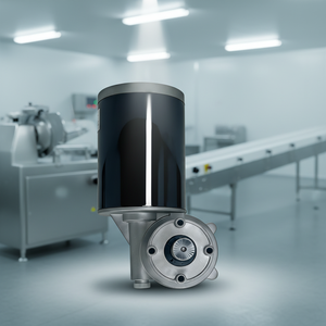 Moteur de brosse mélangeur pour transformation alimentaire 6N.m, couple élevé, 80 tr/min, aimant permanent, pour pâtes et sauces épaisses, conception sanitaire disponible - Product Image 1