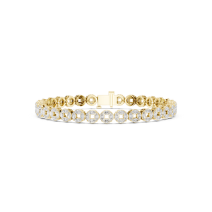 Bracelet moderne en diamant de culture en or, bijou étincelant, accessoire de mode pour événements spéciaux et usage quotidien - Product Image 1