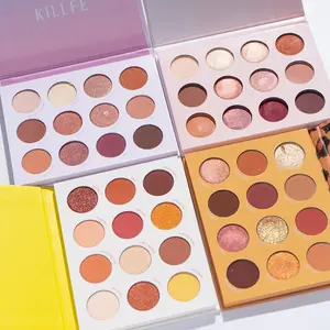 Paleta de sombras de ojos vegana, maquillaje de belleza, alta calidad, larga duración