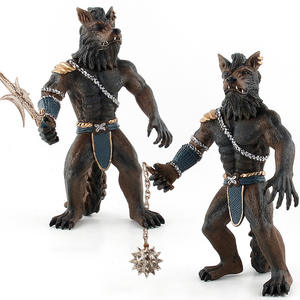 Modèle d'animal de simulation de <span class=keywords><strong>loup</strong></span>-<span class=keywords><strong>garou</strong></span> grand format, très vendu, pour enfants, armes, décoration de forêt sauvage - Product Image 3