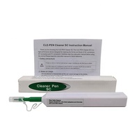 Stylo de nettoyage pour connecteur à fibre optique, stylo de nettoyage pour fibre optique CLEP-25-A2 pour SC/ST/FC 2,5 mm avec plus de 800 nettoyages, type poussoir
