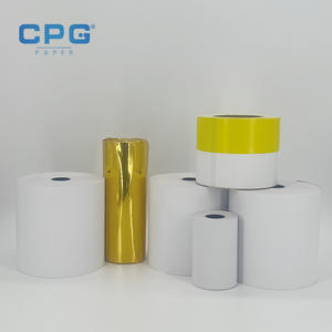 Rouleau de papier thermique non toxique 57x38mm 70gsm pour imprimante de caisse de restaurant et de cuisine, fourni directement par l'usine - Product Image 2
