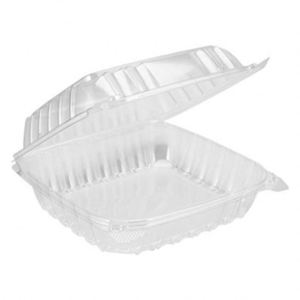 Disposable Clamshell 2 3 <b>Compartment</b> Blister Tray MFPP Plastic <b>Lunch</b> Food Packaging <b>Boxes</b> Hinged Container - Product Image 1