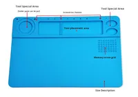 reparación móvil, resistente al calor, alfombrilla antiestática para teléfono electrónico, alfombrilla de soldadura de silicona
