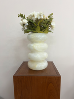 Stonekocc haut de gamme Jade Vase salon Table à manger Arrangement de fleurs concepteur modèle chambre ornements décorations douces