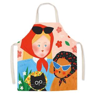 Delantal de algodón de alta calidad HOSHOM con el último diseño y logotipo personalizado 2025 por delantal de cocina de fabricación líder - Product Image 5