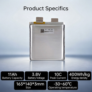 Batería de Litio Metálico de 400wh/kg 3.8V, Celda de Batería sin Ánodo de Alta Densidad Energética, Ultraligera para Drones, 3.85v 11000mAh A-7500mah-6S Semi - Product Image 4