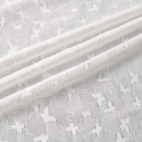 5173 # Tulle en nylon, tissu en maille perlée avec motif papillon pour robe de mariée