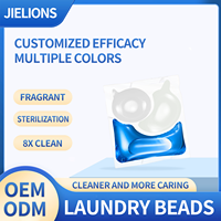Lessives en capsules 3-en-1 Jieshi, liquides jetables, 50%-80% d'ingrédients actifs pour le lavage des vêtements, meilleur service OEM & ODM