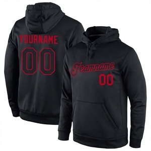 Sweat à capuche sportif personnalisé pour homme, en polyester, avec broderie et numéro, idéal pour l'entraînement athlétique – Vente en gros - Product Image 1
