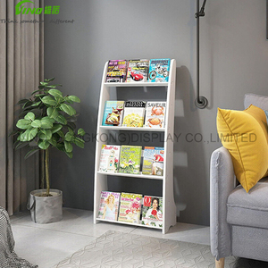 Étagère sur pied double face métallique à 4 niveaux, pour usage léger, pour étagères de supermarché. - Product Image 2