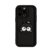 XP080 3d Black Coal Ball Cartoon Phone case Convient pour iPhone 17PROMAX 16PLUS 15PRO Nouveau