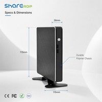 Sharerdp - Mini PC de Escritorio Compacto con Doble Pantalla, Carcasa de Aleación de Aluminio, Procesador Core I3 I5 I7 de 12.ª Generación 1215U 1235U, Venta al por Mayor de Fábrica