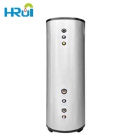 Réservoir d'eau chaude domestique 200L 300L en acier inoxydable SUS304/316L, réservoir tampon duplex en acier inoxydable pour pompe à chaleur air-eau