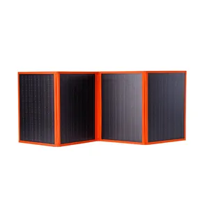 थोक मूल्य पोर्टेबल 50W 100w 200w Sunpower तह डेरा डाले हुए के लिए मोनो सौर पैनल पावर स्टेशन बैटरी मोबाइल जनरेटर