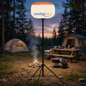 Lampe à ballon LED portable 60W avec trépied 360° °   Lampe d'urgence extérieure anti-éblouissement pour le camping, les pique-niques et l'éclairage temporaire des chantiers - Product Image 2