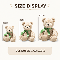 Peluche d'ours brodée sur mesure, directement de l'usine, pour le soulagement du stress, personnage en peluche OEM ODM pour marques IP originales