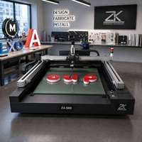 Imprimante 3D pour lettres en relief ZTEK 800 mm 1200 mm 4 couleurs 500 mm/s avec durcissement UV pour enseignes publicitaires