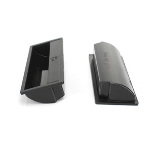 <strong>Black</strong> Kitchen Cabinet Closet <strong>Door</strong> Finger Pull Plastic Recessed Invisible Cupboard Sliding <strong>Door</strong> Pulls Handle - Product Image 1