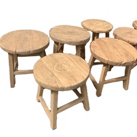 Table basse de récupération naturelle en bois recyclé antique chinois