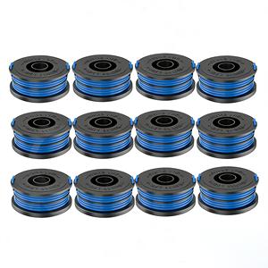 12 แพ็ค RSJA-01 หัวตัดหญ้าแบบม้วน สายไนลอนขนาด 1.6 มม. ยาว 32 ฟุต/10 เมตร สำหรับเครื่องตัดหญ้า Spear & Jackson รุ่น GT450 GT600 N1F-GT-280 450-D S6030ET - Product Image 1