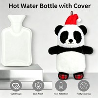 Housse de bouteille d'eau chaude en peluche Panda sur mesure Yangzhou New Sunrise, jouet en peluche, articles cadeaux de Noël