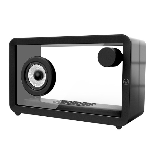 Small Transparent Speaker Desktop Home Office Decor Luxury Portable Wireless Speakers With RGB