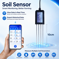 Analisa Tanah Multi-Parameter Akurasi Tinggi 8-in-1 Sensor Tanah VMC dengan USB untuk EC PH NPK Kelembaban Suhu Salinitas RS485